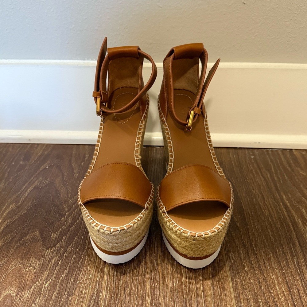 NWT See by Chloe Glyn Wedge Espadrille Sandal
